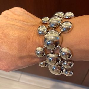 Fun funky silver bubble bracelet